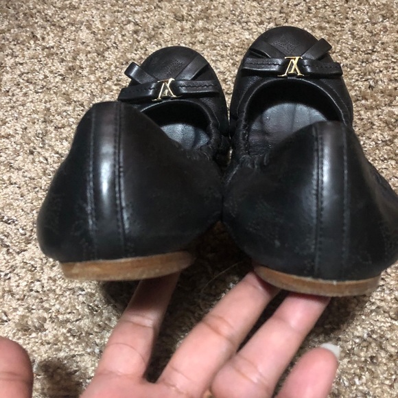 Authentic Louis Vuitton Black Elba Ballerina Flat - Picture 9 of 16